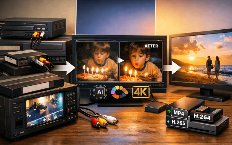 How to Restore Color, Stabilize Footage & Improve Old VHS Quality?